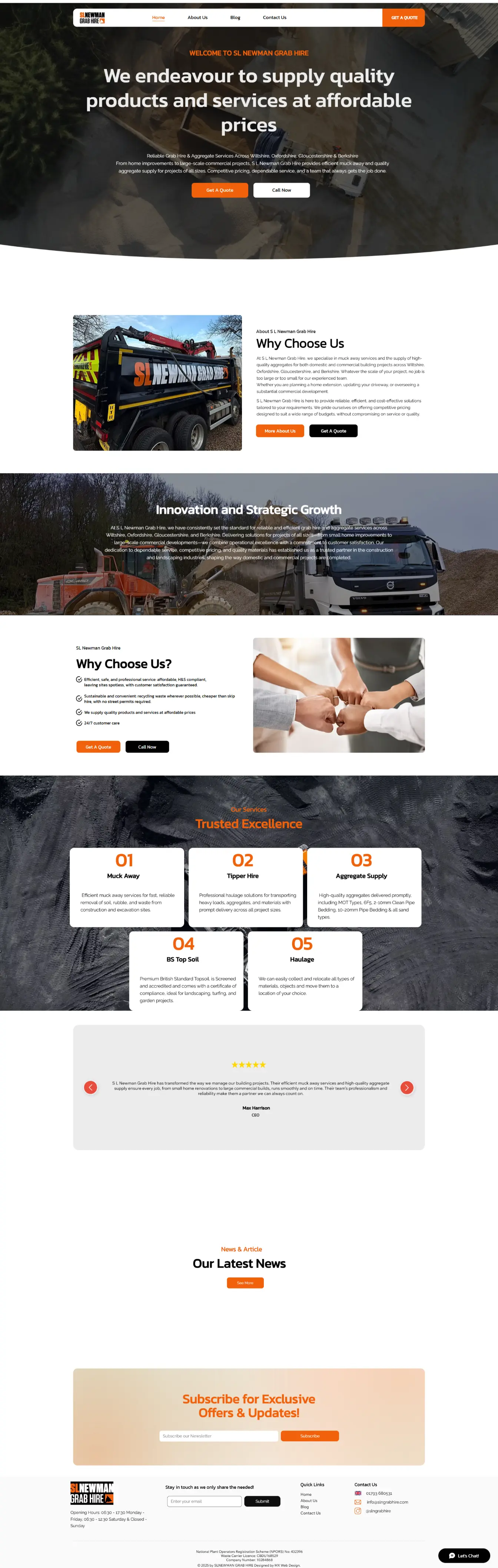 S L Newman Grab Hire